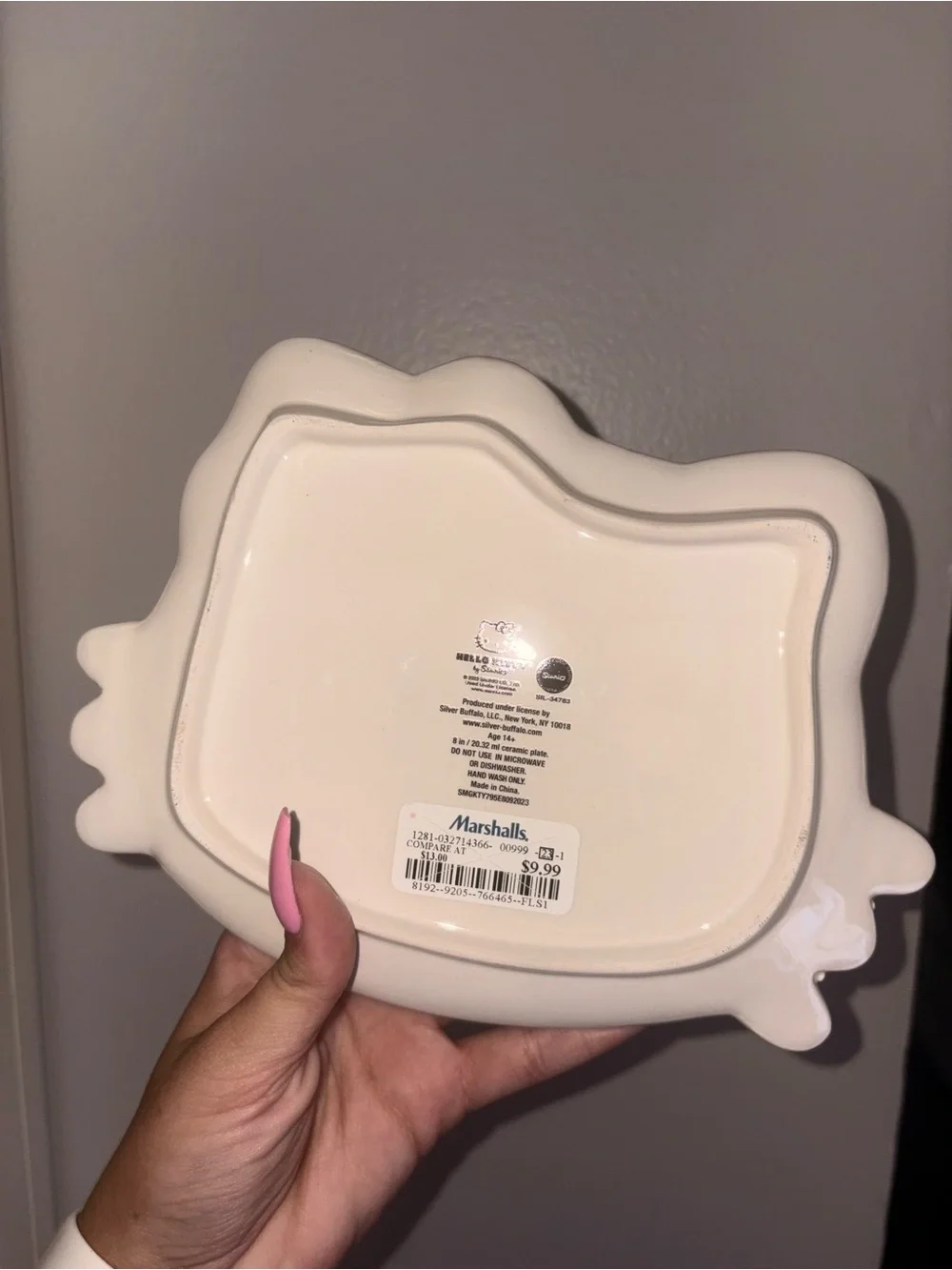 Hello Kitty Pink Bow Ceramic Trinket Dish